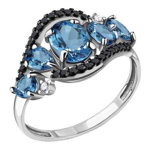 Кольцо женское Aquamarine 6574505Ч р.18 в Наше Золото