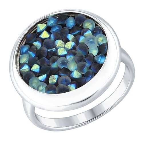 Кольцо женское SOKOLOV из серебра с кристаллами Swarovski 94012430 р.19 в Наше Золото