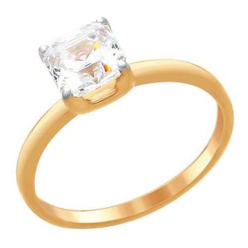 Кольцо женское SOKOLOV из серебра со Swarovski Zirconia 89010100 р.19 в Наше Золото