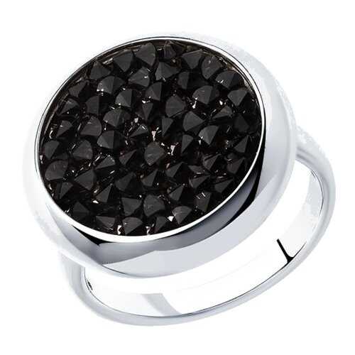 Серебряное кольцо женское с кристаллами Swarovski SOKOLOV 94012428 р.18.5 в Наше Золото