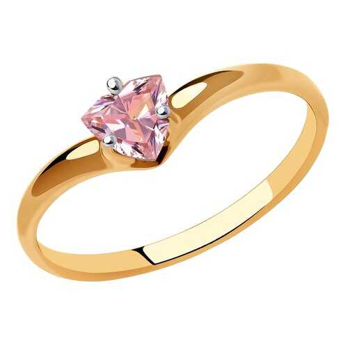 Кольцо женское SOKOLOV из золота с фианитом Swarovski 81010483 р.18.5 в Наше Золото