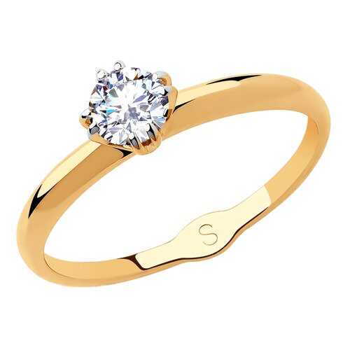 Кольцо женское SOKOLOV из золота со Swarovski Zirconia 81010435 р.16.5 в Наше Золото