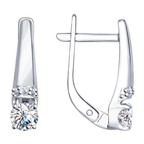 Серьги SOKOLOV из серебра со Swarovski Zirconia 89020030 в Наше Золото