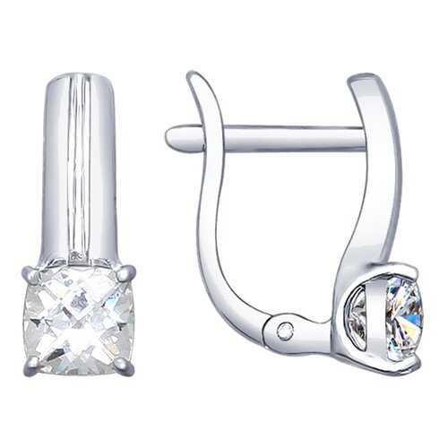 Серьги SOKOLOV из серебра со Swarovski Zirconia 89020057 в Наше Золото