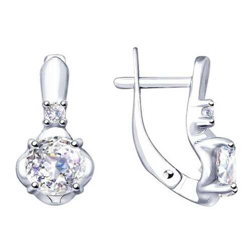 Серьги SOKOLOV из серебра со Swarovski Zirconia 89020111 в Наше Золото